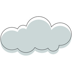 Cloud Outline Shapes