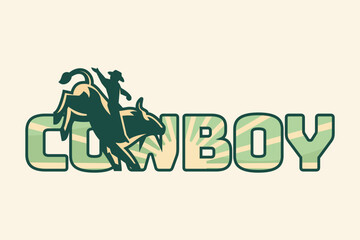 Wordmark Cowboy Logo