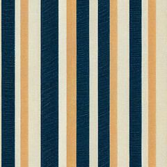 Seamless blue striped pattern with linnen texture. AI Generative Art.