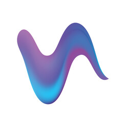 Trendy element Fluid Modern Gradient element design, transparent shape element 