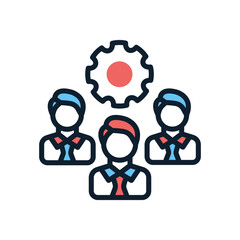 Human Resource icon in vector. Logotype
