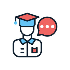 Expert Advice icon in vector. Logotype