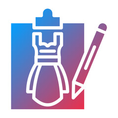 Vector Design Dress Sketch Icon Style