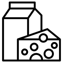 milk and cheese icon