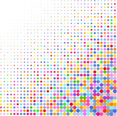 pattern with  colorful dots