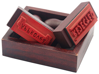 Approved and rejected rubber stamps