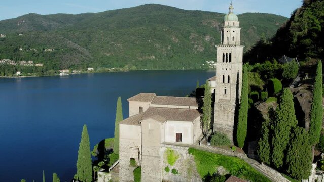 Chiesa Santa Maria del Sasso by Drone