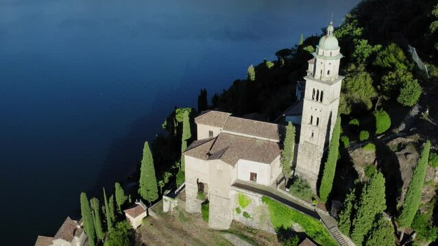 Chiesa Santa Maria del Sasso by Drone