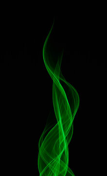 Ethereal Green Fire Laser Light Trail