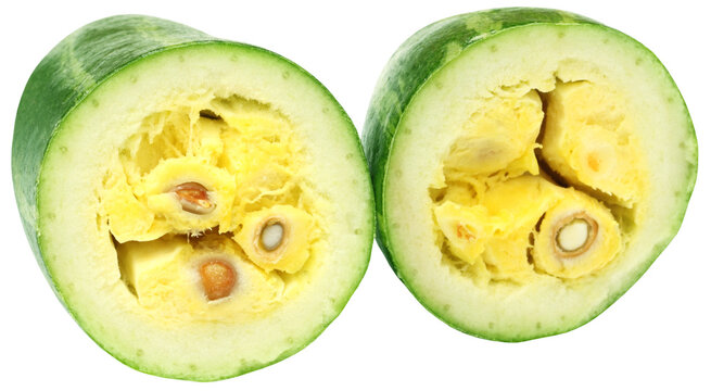 Sliced pointed gourds