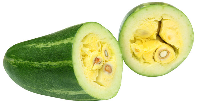 Sliced pointed gourds