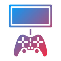 Vector Design Mobile Game Console Icon Style