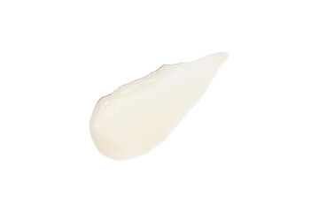 Smear of moisturizing cream isolated on a white background close-up.