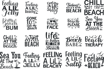 Obraz premium Summer Beach SVG Design Bundle 