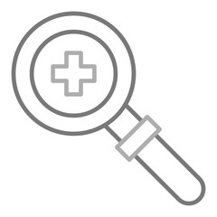 Fototapeta premium Zoom In Greyscale Line Icon