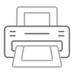 Printer Greyscale Line Icon