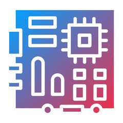 Vector Design Motherboard Icon Style