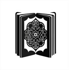 Muslim Islamic Book Pattern Design Layout, ramadan month