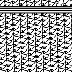 Abstract painting with chains