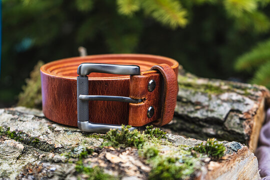 Leather belt