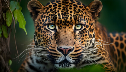Obraz premium close up of leopard