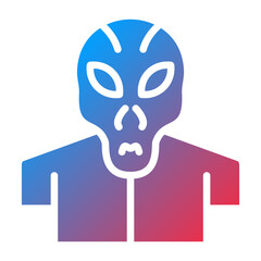 Vector Design Alien Icon Style
