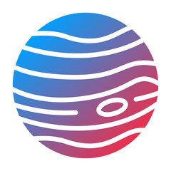 Vector Design Jupiter Icon Style