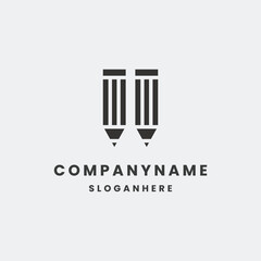 Pencil logo icon design template vector illustration