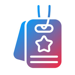 Vector Design Army Dog Tag Icon Style