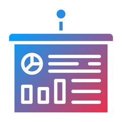 Vector Design Statistics Presentation Icon Style