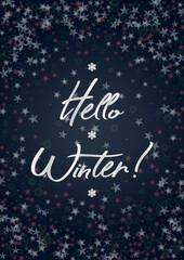 Vector Merry Christmas and New Year Card Collection with Magical Bokeh Lights Sparkle Confetti. Shiny Glitter Christmas Party Print Collection. Winter Sparkle Snowfall Design for Holiday's Poster.
