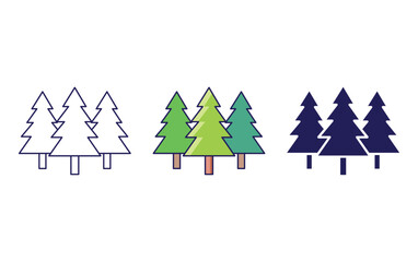 Fototapeta premium Tree vector icon