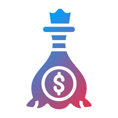 Vector Design Money Bag Icon Style