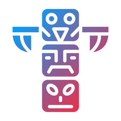 Vector Design Totem Icon Style