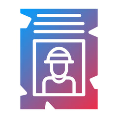 Vector Design Wanted Icon Style