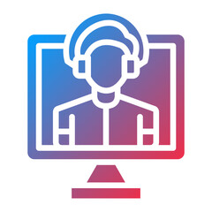 Vector Design Online Service Icon Style