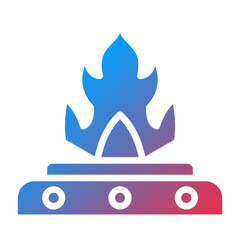 Vector Design Oil Fire Icon Style