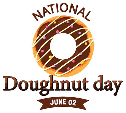 Happy doughnut day in June logo