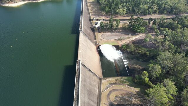 Spectacular aerial footage of Lake Tinaroo Atherton Tablelands Queensland Australia