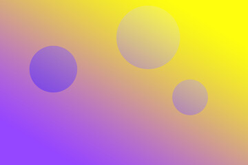 Modern abstract background with circle lines in yellow and purple gradation with a theme of digital technology