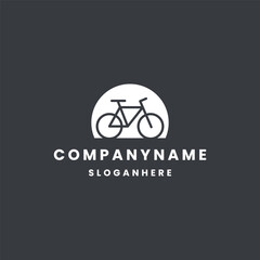 bicycle logo icon design template vector illustration