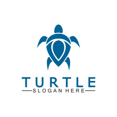 Turtle icon, Sea turtle vector illustration, Logo for buttons, websites, mobile apps and other design needs