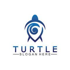 Turtle icon, Sea turtle vector illustration, Logo for buttons, websites, mobile apps and other design needs