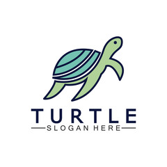 Turtle icon, Sea turtle vector illustration, Logo for buttons, websites, mobile apps and other design needs