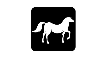 horse silhouette icon