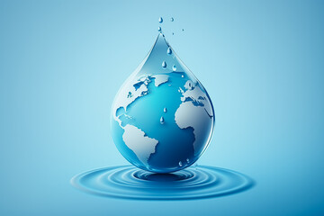 Obraz premium World Water Day, Valuing Water. Generative AI