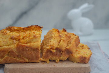 sweet home made carrot loaf cake 
