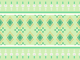 Ethnic pattern designs, ethnic pattern graphics, geometric shapes and flowers are used for weaving ,rug, wallpaper, clothing, wrap, batik, fabric, embroidery style illustration, Ethnic abstract ikat