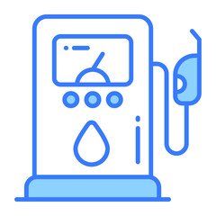Fuel station vector design in modern style, easy to use icon