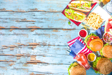 Memorial Day, USA Independence picnic party